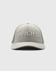 Logo trucker cap grey suede