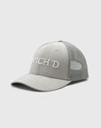 Logo trucker cap grey suede