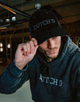 Logo trucker cap black velvet