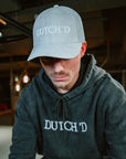 Logo trucker cap grey suede