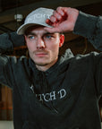 Logo trucker cap grey suede