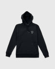 'D Designed Hoodie Black