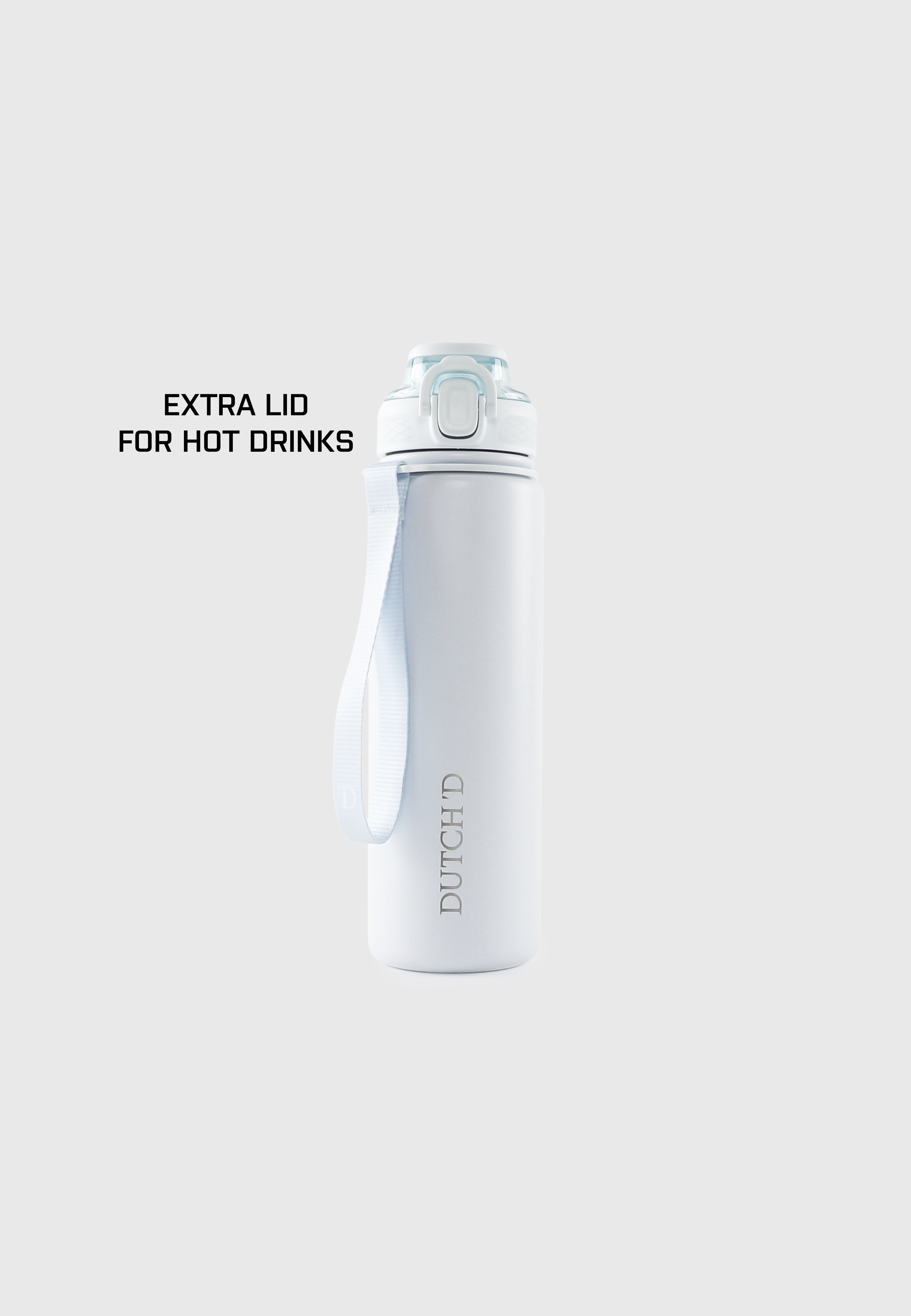 Straw Bottle Ice White Thermo