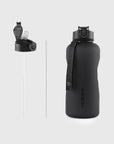 Straw Bottle Full Black 2.2L