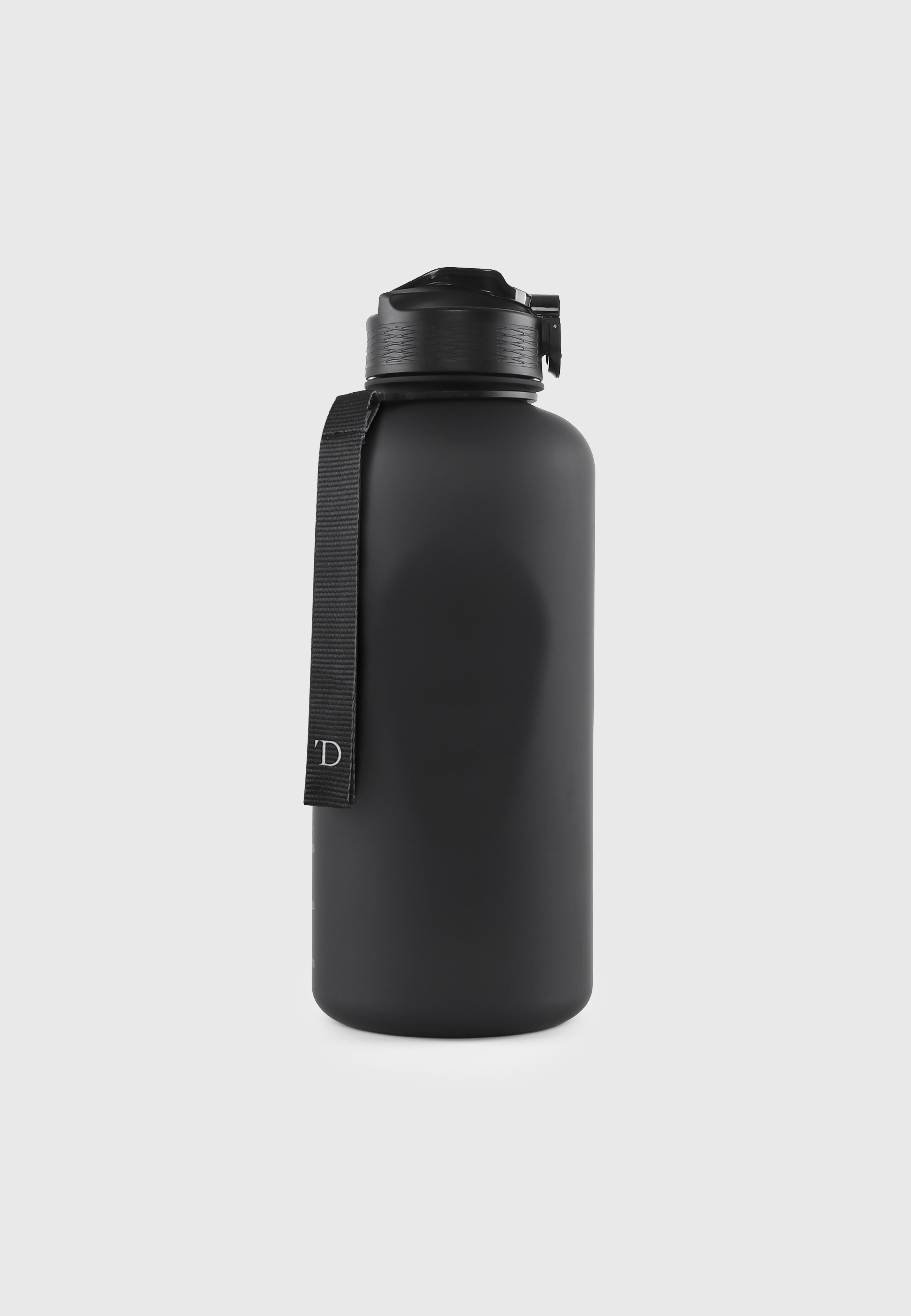 Straw Bottle Full Black 2.2L