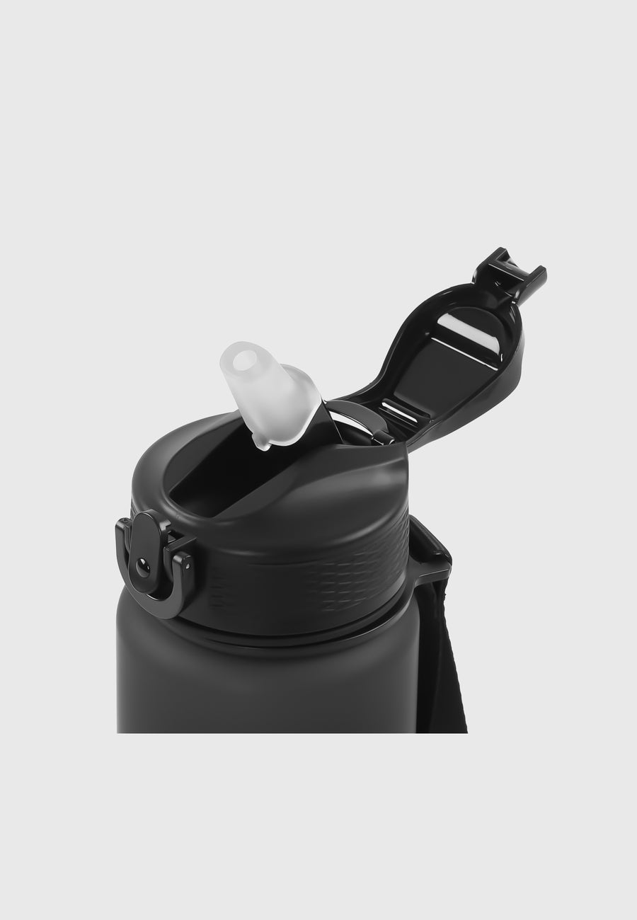Straw Bottle Black