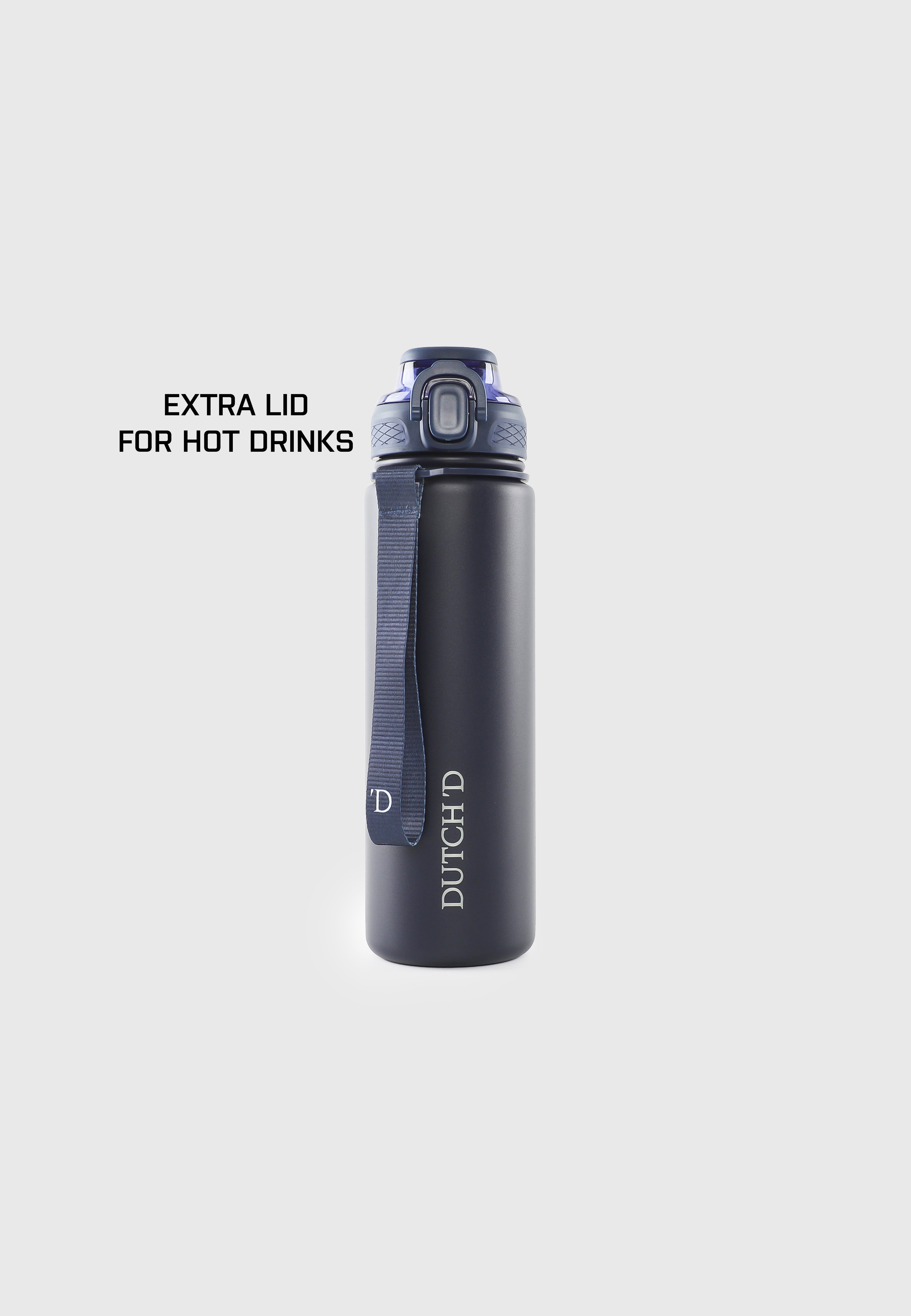 Straw Bottle Navy Thermo